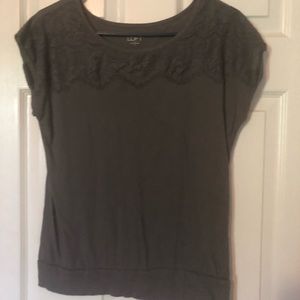 Womens loft short sleep lace top